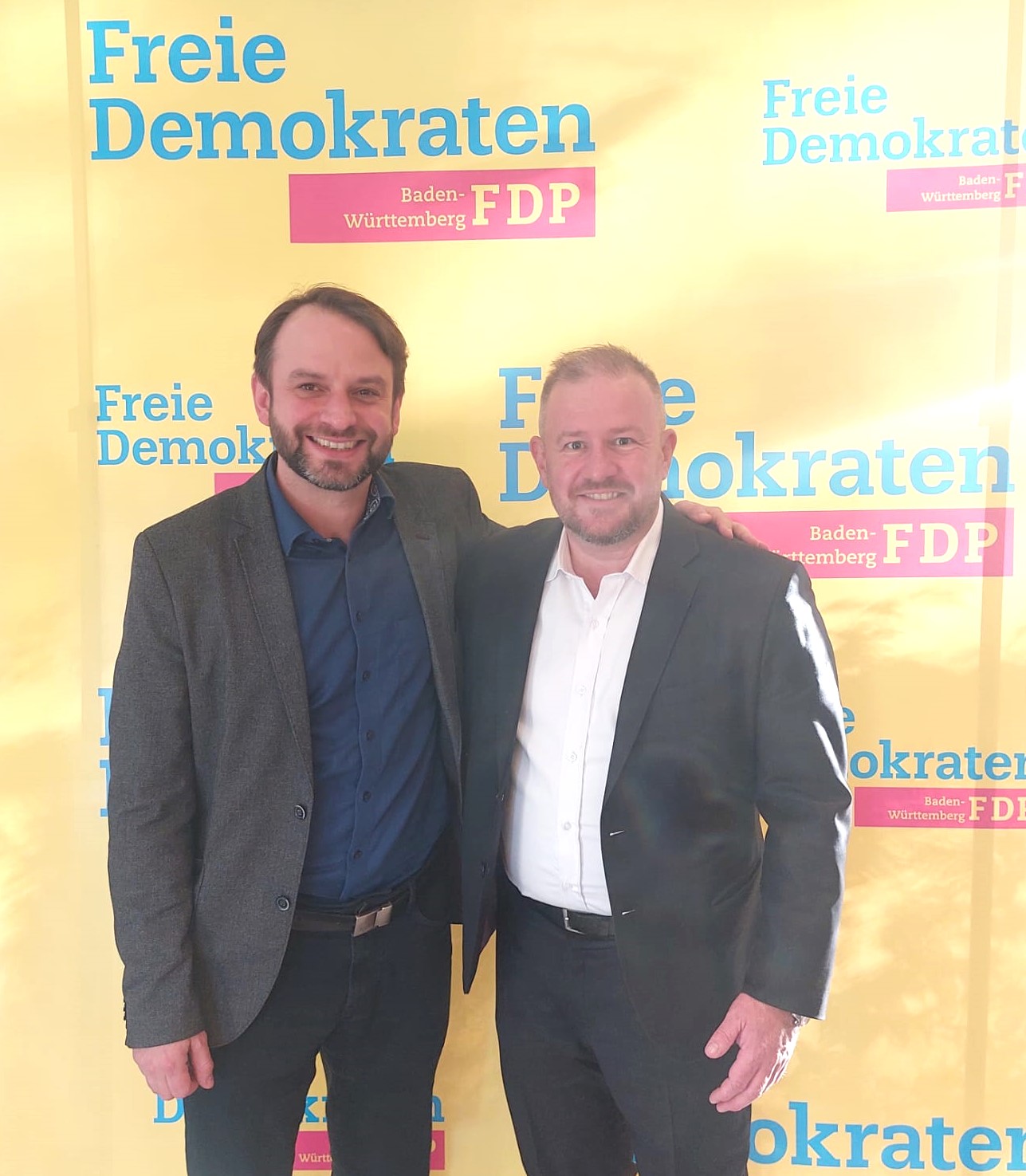 Europakandidaten Dr. Andreas Anton und Andreas Glück MdEP