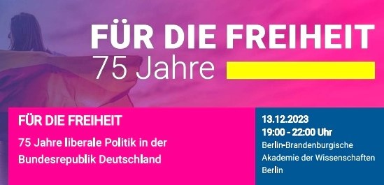 75-jähriges Jubiläum der Freien Demokratischen Partei - Festveranstaltung