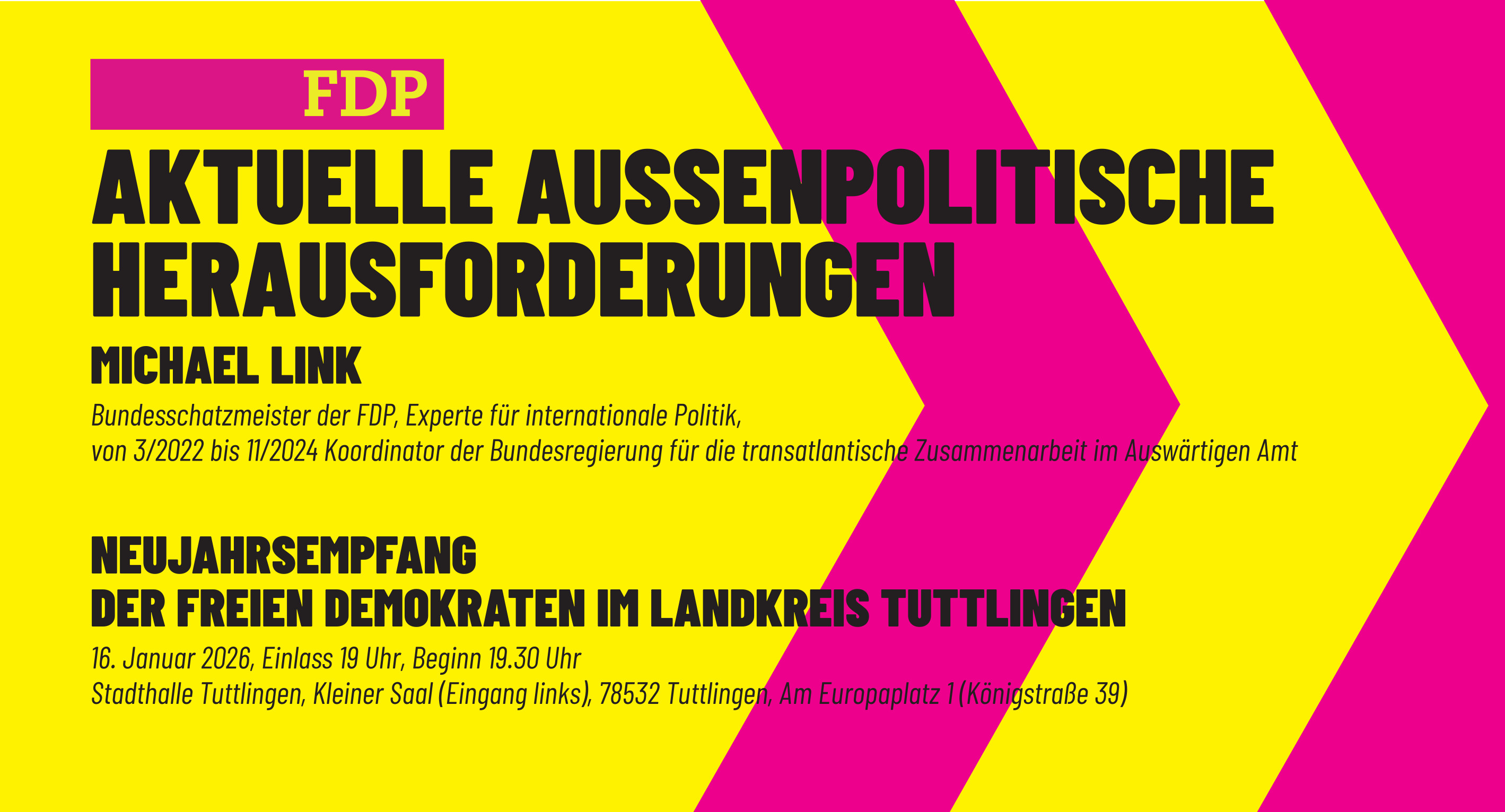 Einladung zum Neujahresempfang 2026
