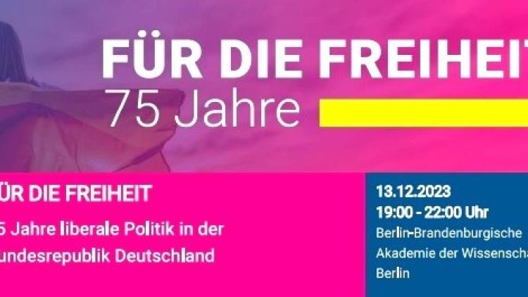 75-jähriges Jubiläum der Freien Demokratischen Partei - Festveranstaltung