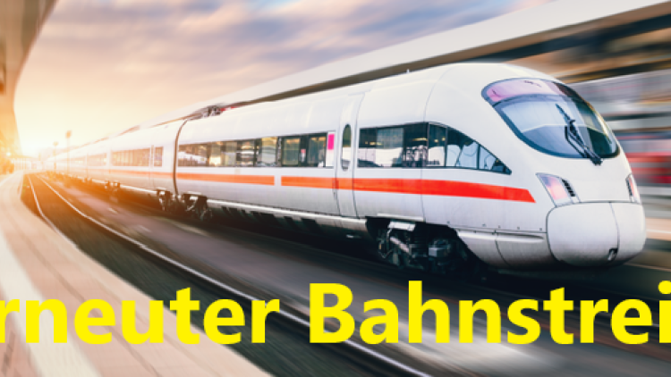 Erneuter Warnstreik bei der Bahn