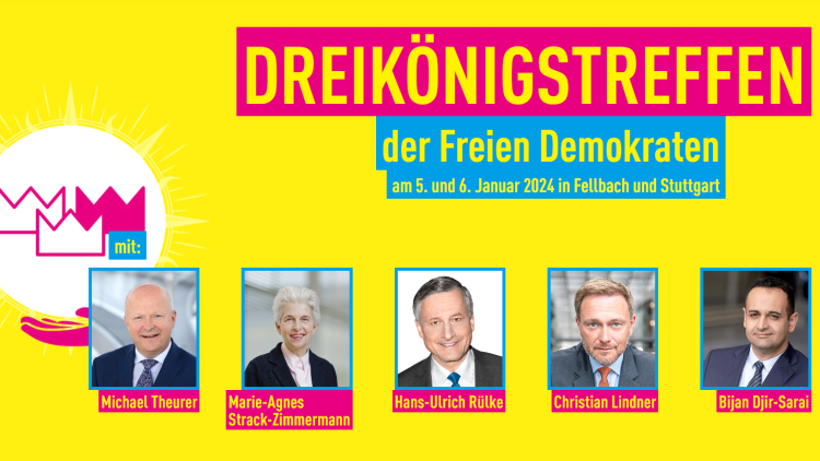 Live-Übertragung des FDP-Dreikönigstreffens am 6. Januar 2024 ab 11 Uhr aus der Staatsoper in Stuttgart