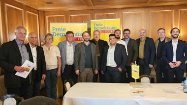 Vorstandsteam Freie Demokraten Tuttlingen und Gäste
